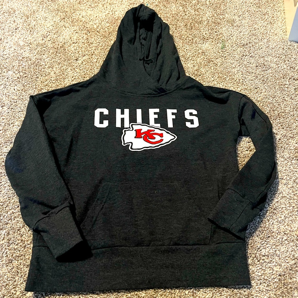 Womens hooded Kansas City Chiefs Sweatshirt Sz Med